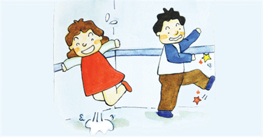 카 내에서 뛰는 행동 